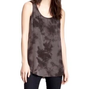 Eileen Fisher Shibori 100% Silk Lightweight Tank Top Size M